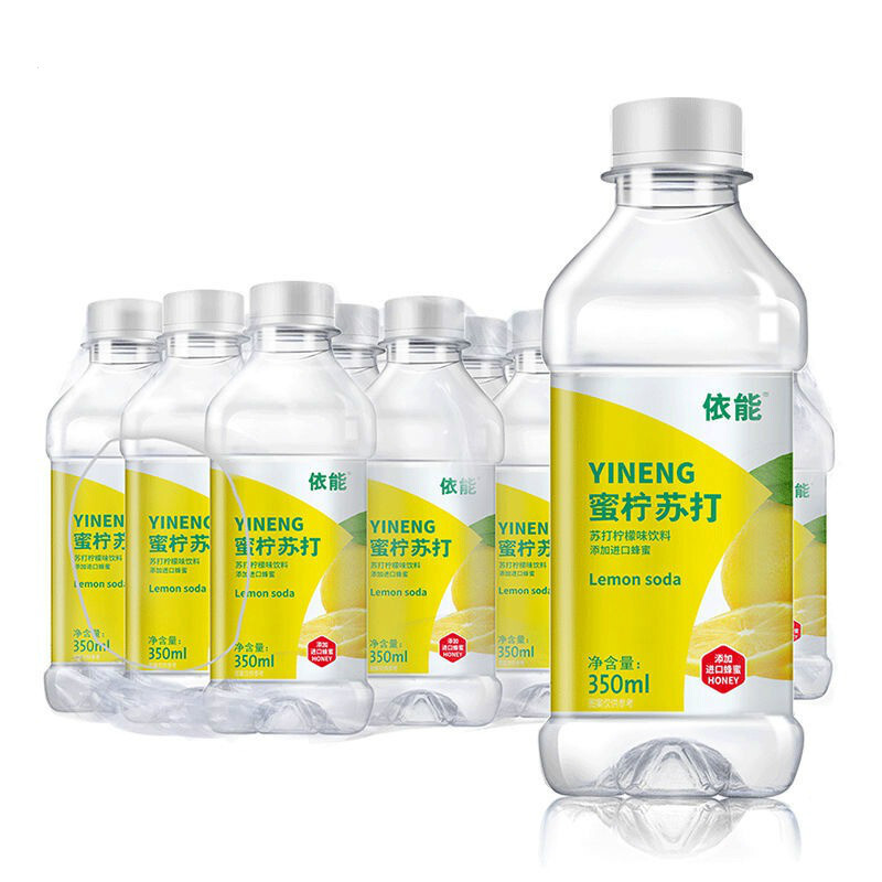 蜂质选 依能果味苏打水饮料 蜜柠味 蜜桃味 350ml*15瓶 蜜柠味【图片