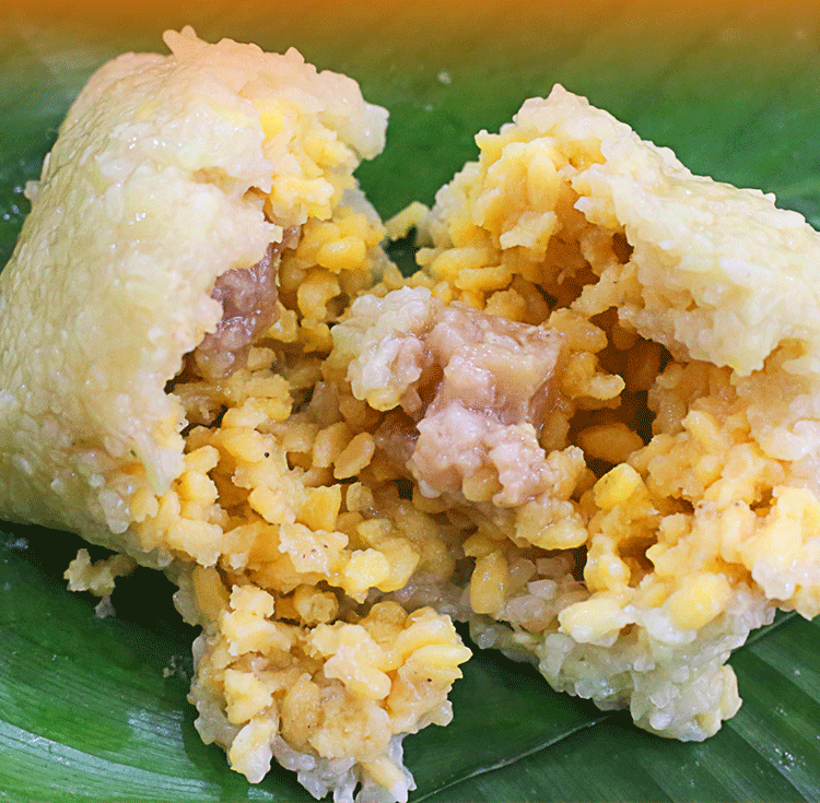 粽子广西横县特产小吃正宗传统手工糯米绿豆新鲜土猪大肉粽现做绿豆