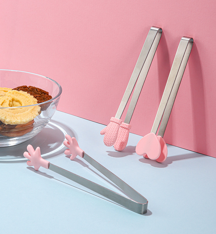 冰夹不锈钢方糖夹夹冰块钳柠檬夹子零食夹脏物夹食物夹水果夹子手套形