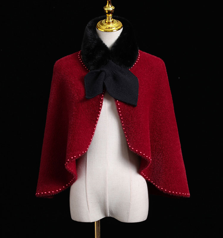 红色立 领绒斗篷【图片 价格 品牌 报价】-京东
