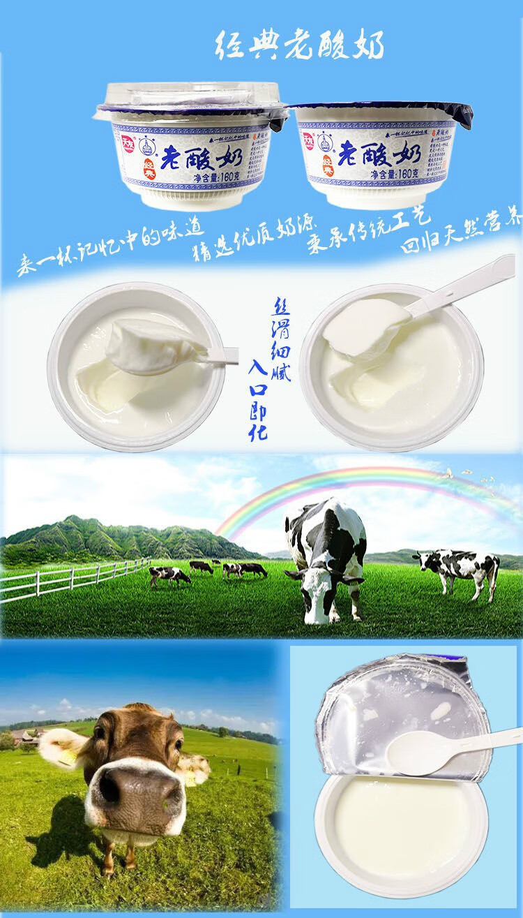 天友酸奶 重庆天友经典老酸奶 160g*碗 10碗 酸奶整箱 老酸奶整箱10碗
