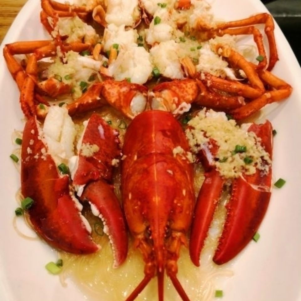 鲜活速冻波士顿大龙虾超大一只315斤龙虾冰鲜波龙昌盛隆10斤一只