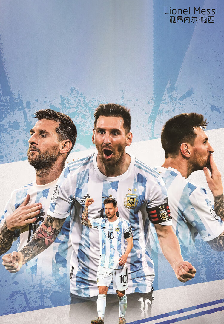 海报墙纸足球足球球星海报墙贴纸卧室宿舍墙壁画报周边梅西c罗内马尔