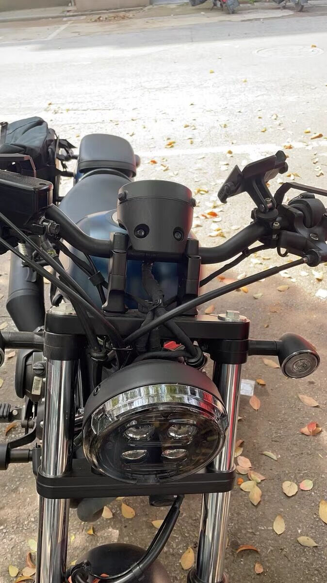 适用于本田rebel叛逆者cm300适用rebelcm300cm500cm1100改装车把加高