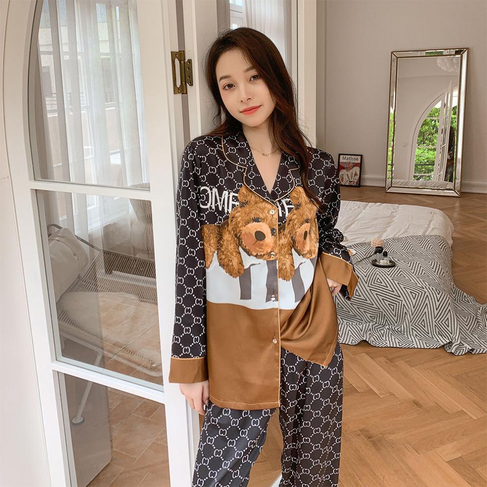 南通东蒂睡衣南通东帝睡衣家居服女春秋季长袖网红2022新款冰丝薄款
