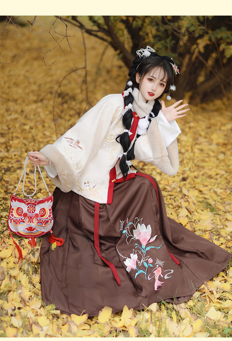 汉服女成人冬季女汉服古装冬装汉服冬季女装醉红妆明制汉服女中国风