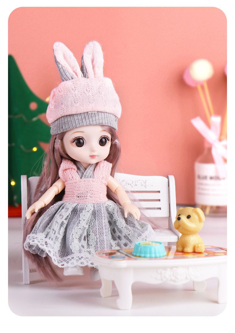 芭比娃娃古装套装小女孩公主玩具洋娃娃换装婚纱迷你15厘米抖音同款g