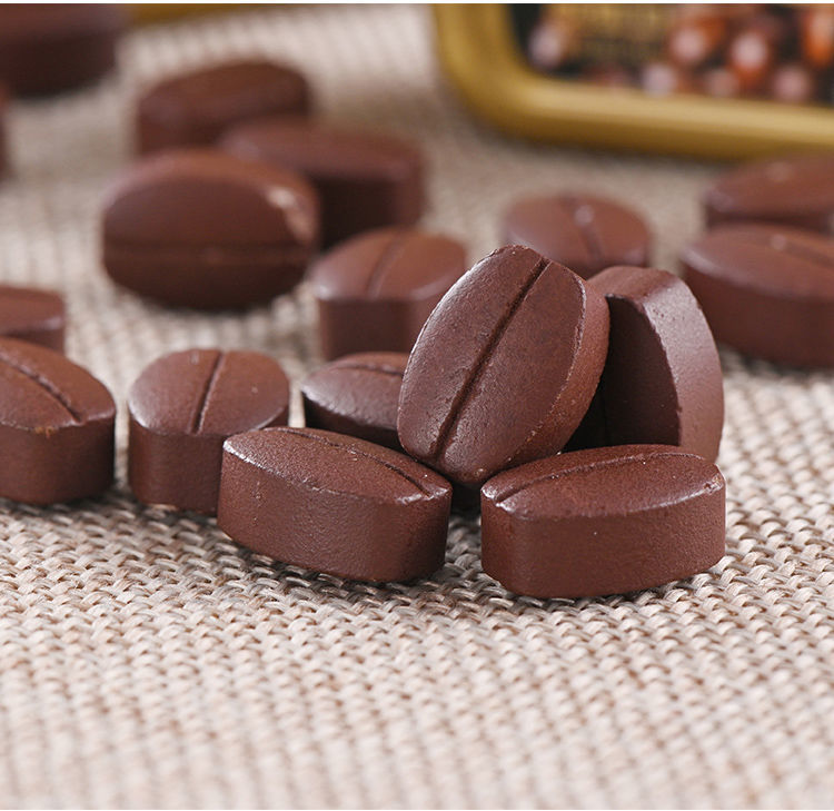 咖啡糖醇香咖啡豆即食香浓咖啡咀嚼片防困压片糖糖果零食批发 香醇