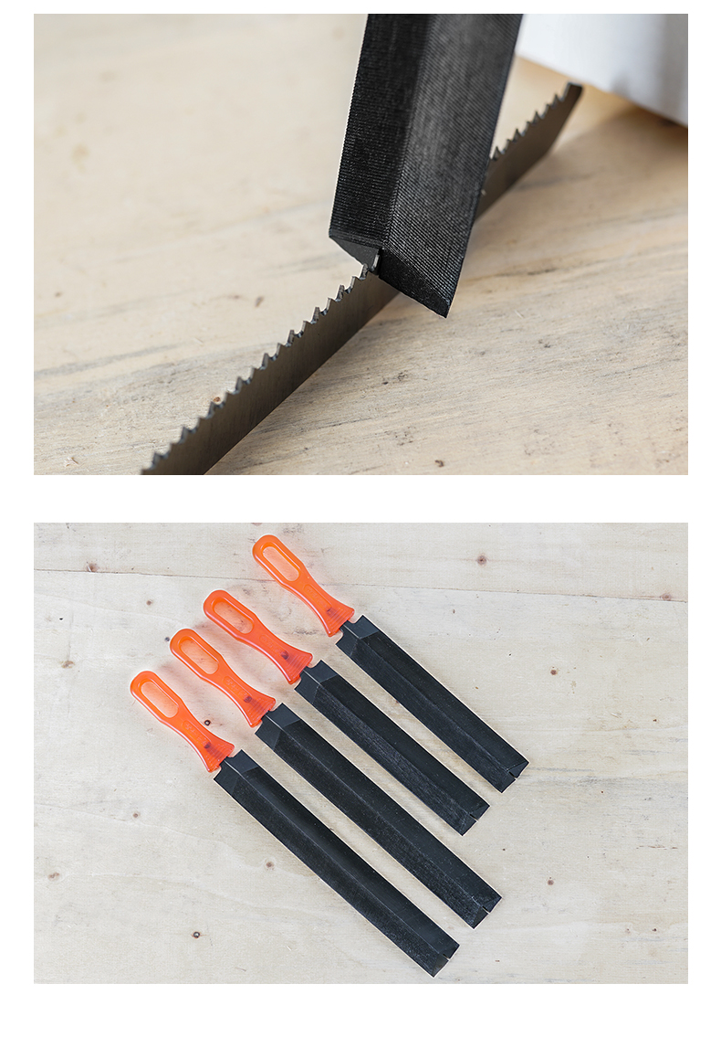 菱形锉刀伐锯锉钢锉金属木工细齿修锯锉锯齿锉刀整形锉搓刀磨刀锉6寸