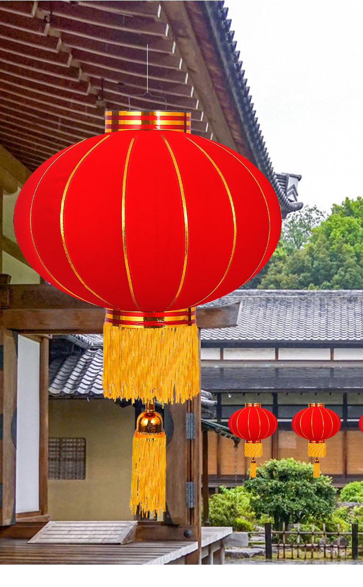 阳台灯笼家用大红灯笼户外大门口宫灯阳台一对挂饰过新年春节元旦过年