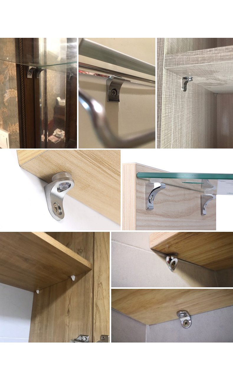 巴太衣柜隔板钉粒搁板支架活动木板托架酒柜玻璃固定拖层板托家具配件