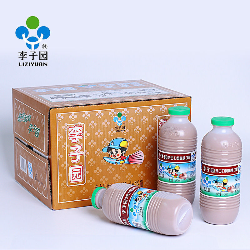 李子园 450ml甜牛奶大瓶早餐奶学生奶整箱饮料 荔枝450ml 10瓶(整箱)