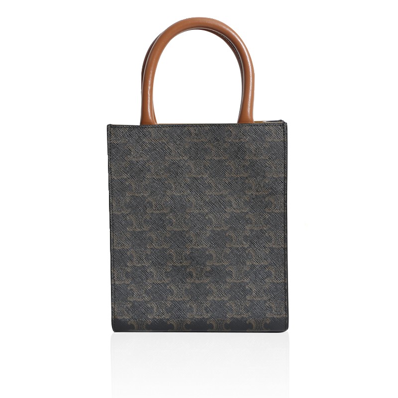 celine瑟琳女包女士迷你标志印花竖款手袋手提包情人节礼物浅色17x21