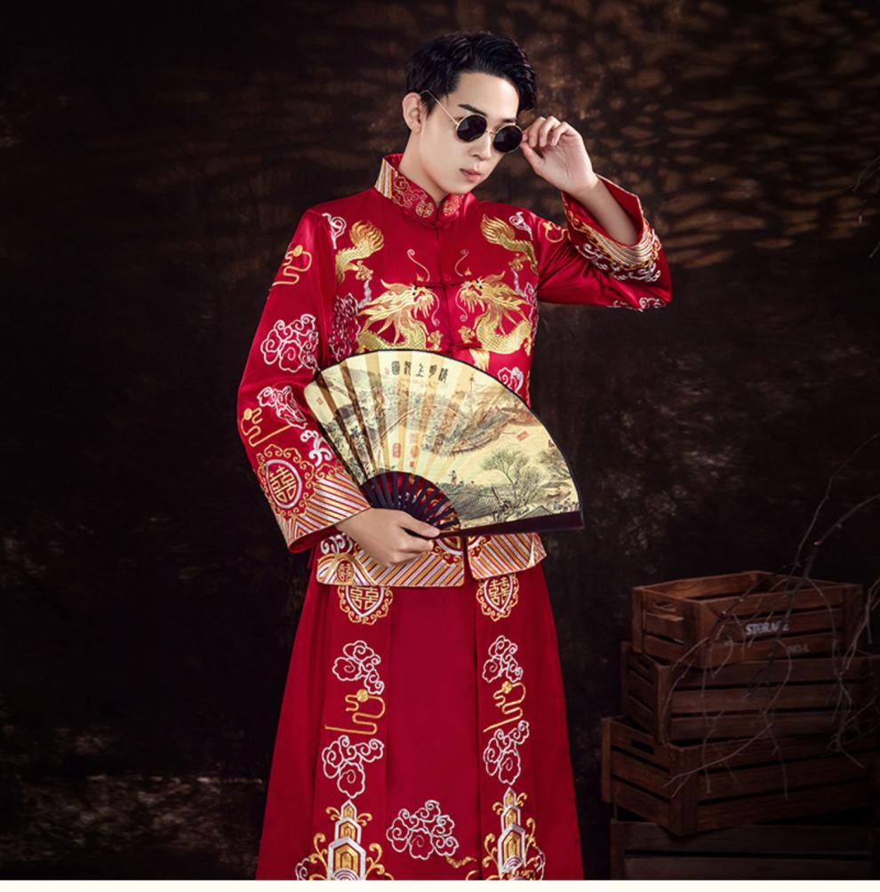 秀禾服情侣装唐装中式新郎接亲礼服小红书抖音网红结婚敬酒服女装s