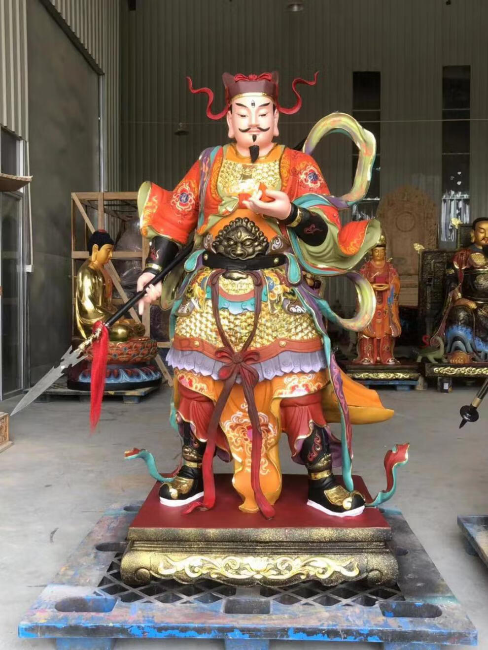 天祥缘 钟馗神像钟天师 钟正南88厘米1米树脂玻璃钢木雕铸铜摆件珂楚