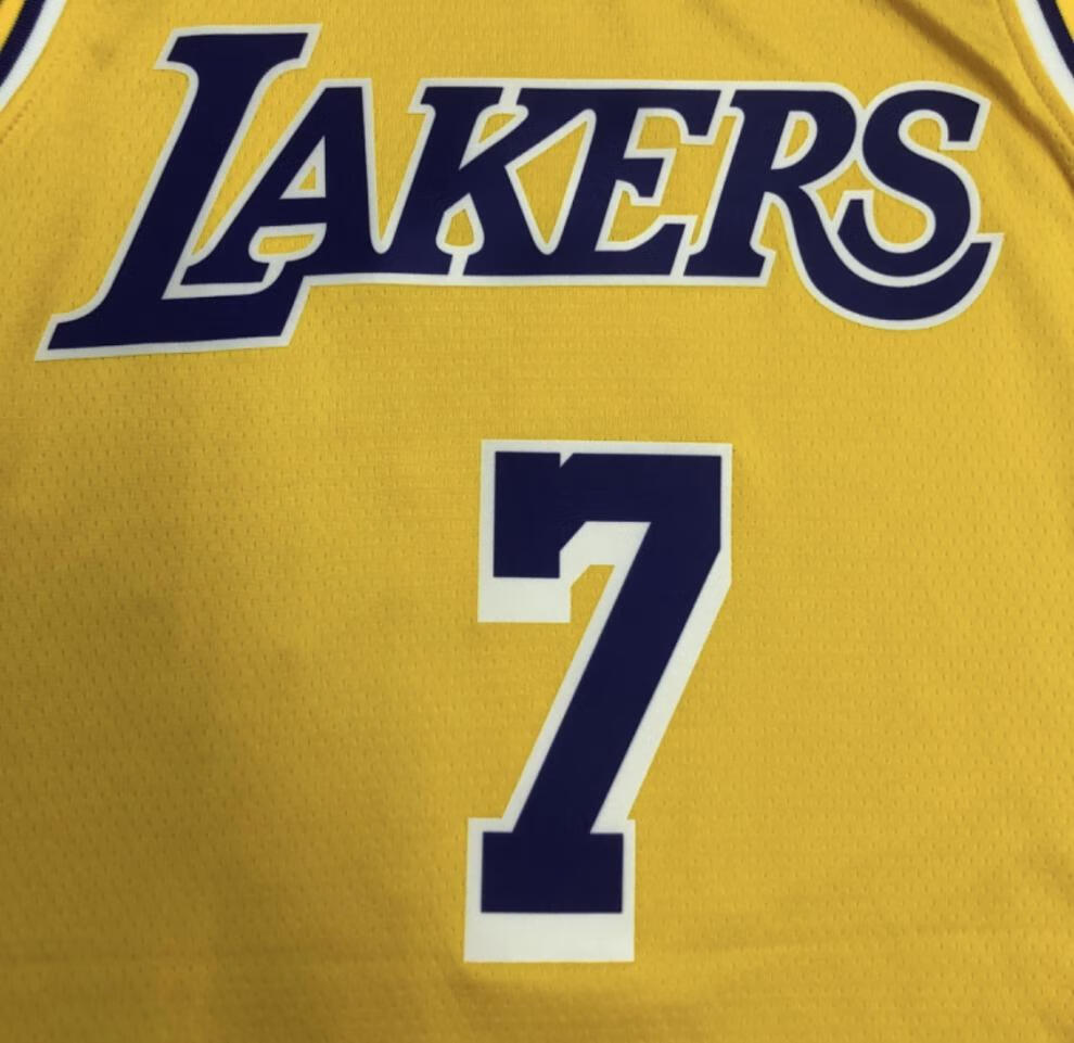 宁皙安东尼球衣湖人队7号75周年尼克斯篮球服复古雷霆队城市版背心男