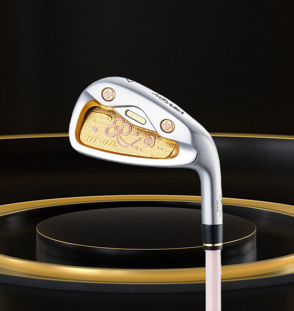 全新高尔夫球杆女士七号铁单支星级7号练习铁杆碳素初学者 水引之花ht