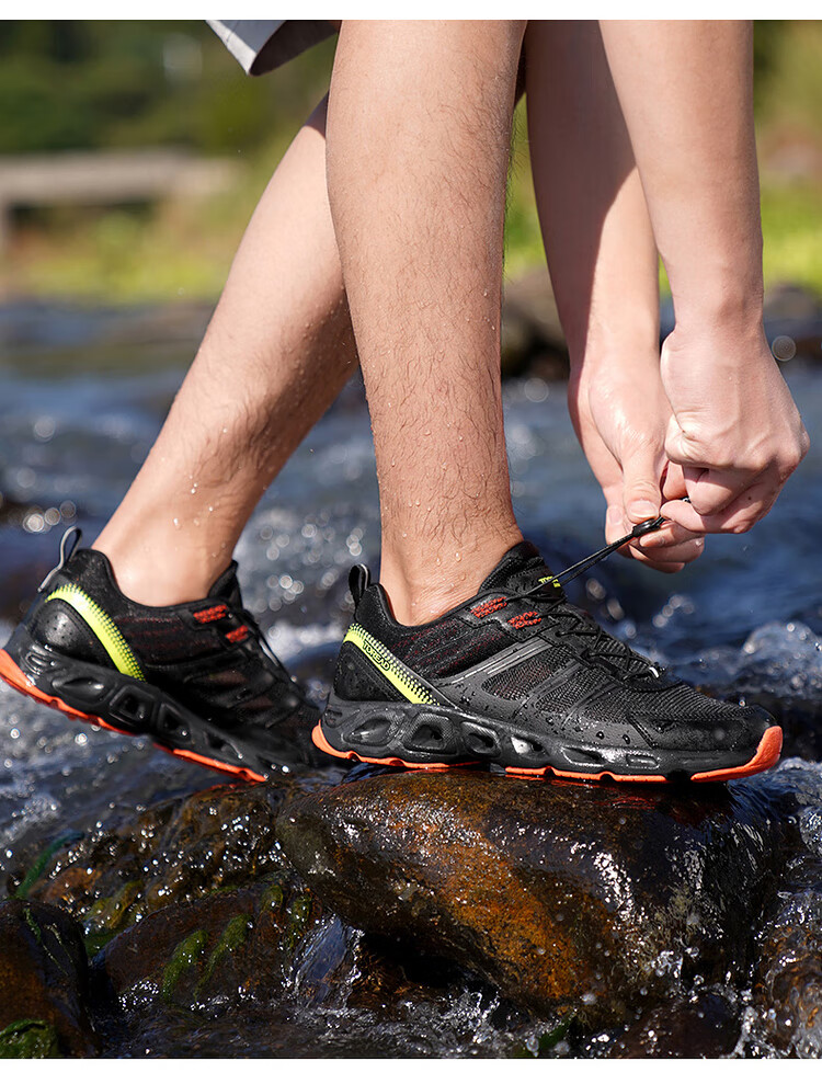 探路者溯溪鞋男款2022春夏新款户外野外舒适透气防沙排水耐磨防滑溯溪