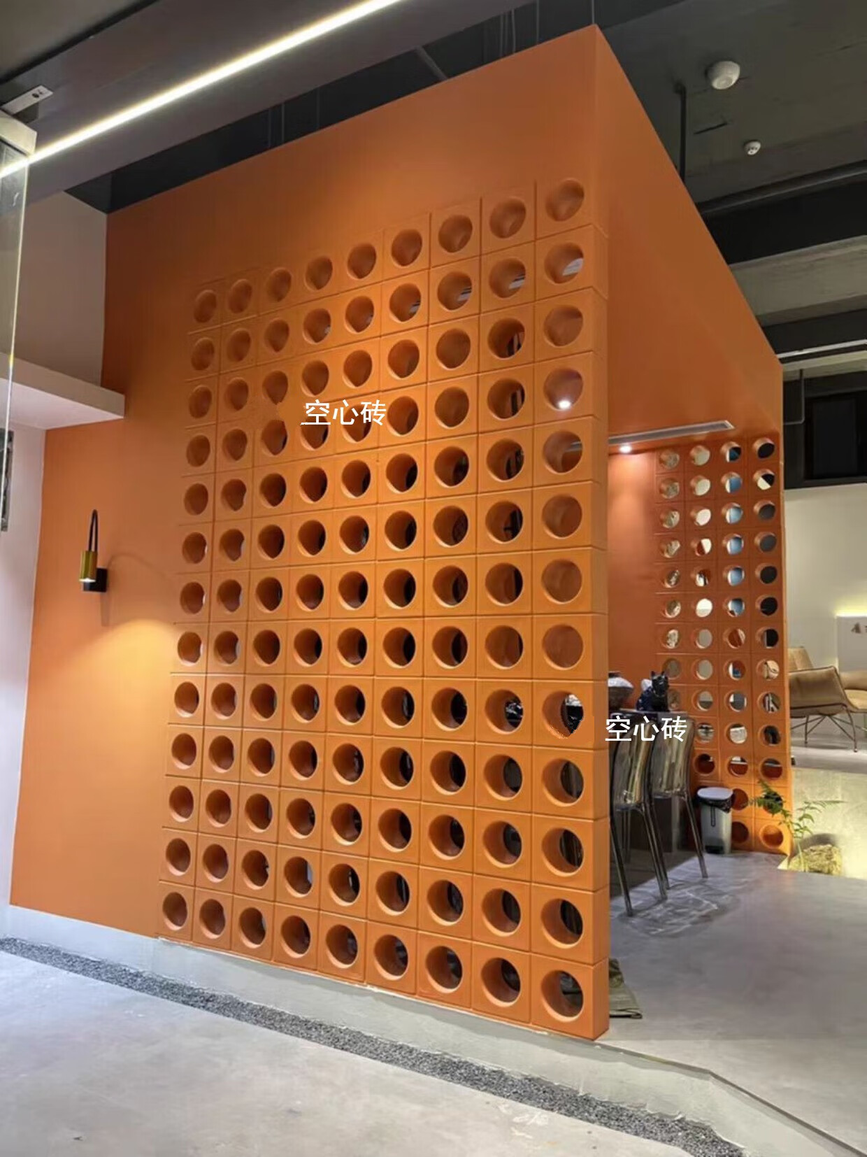 网红水泥空心砖pu九宫格空心砖装饰隔断构建砖轻质发泡陶瓷空心砖 大