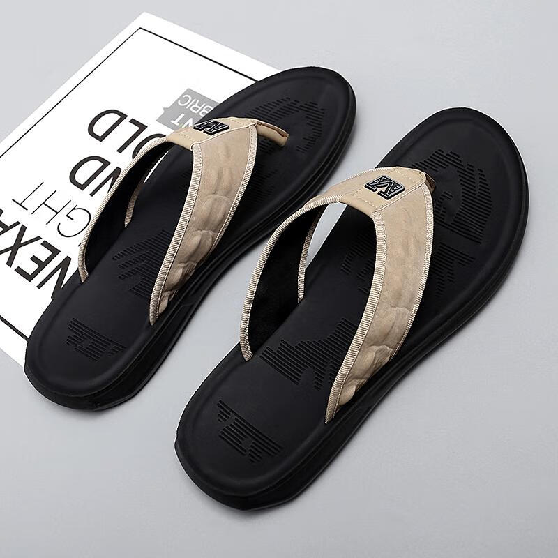 木林森mulinsen拖鞋男夏家用防滑潮流男士潮拖外穿网红沙滩鞋鞋子韩版