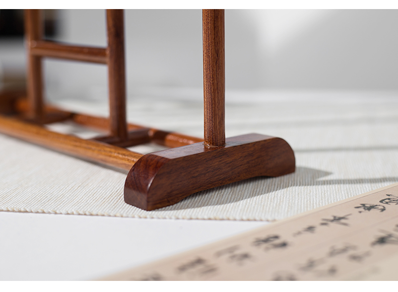 青弋简约明式笔挂笔架实木12针创意现代书房摆件文房四宝书法笔架挂