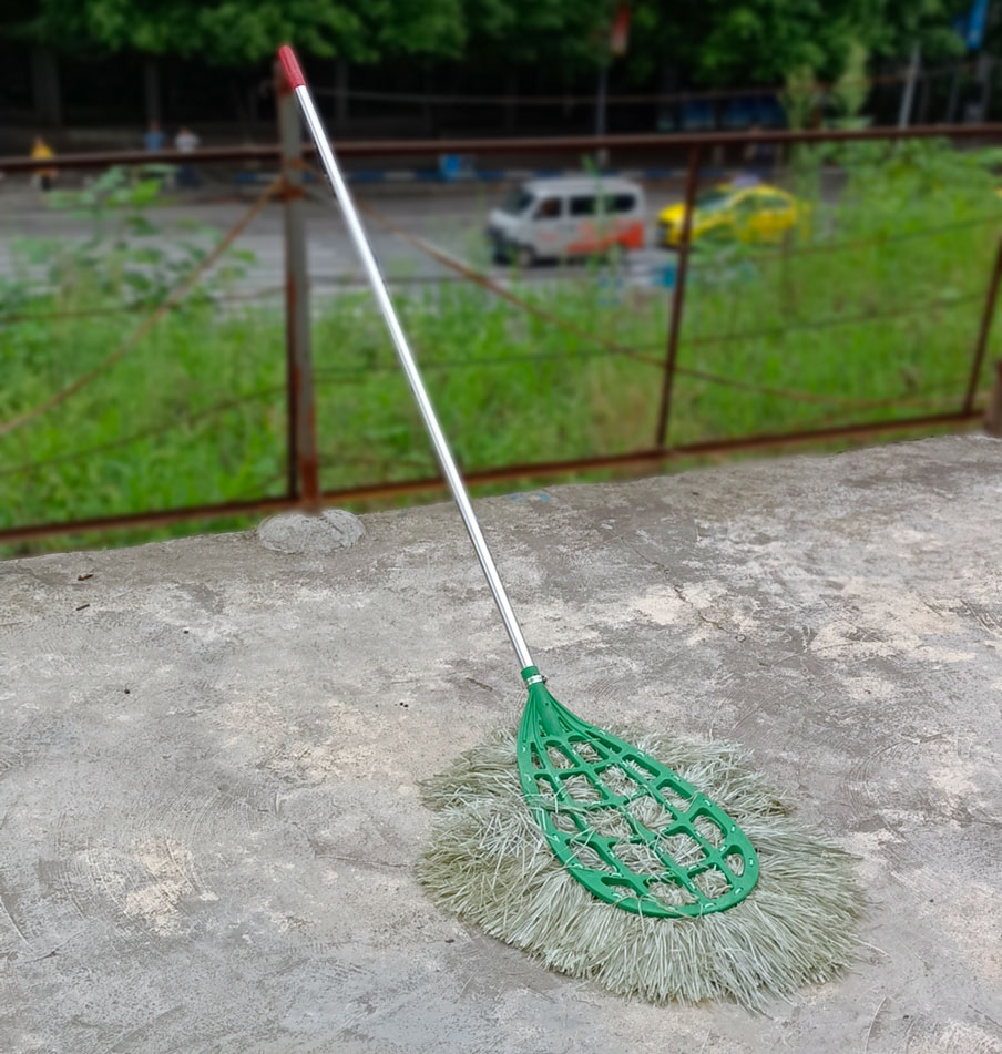 耐用小区环卫大扫把马路户外塑料波丝扫帚竹笤帚公路物业工厂夹子 胶