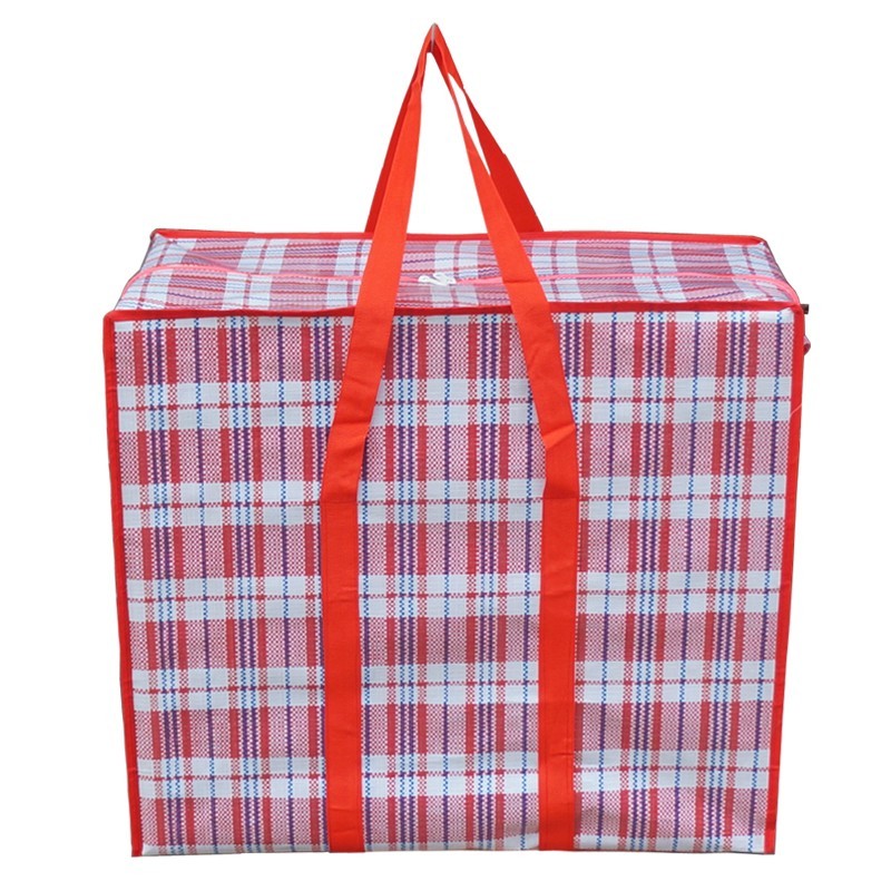 大容量编织袋彩条蛇皮袋行李三色布袋搬家打包口袋 特大号78*75*30