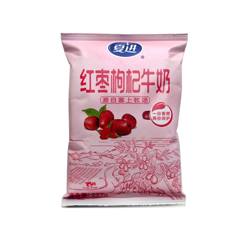 夏进枸杞红枣牛奶菌枕227g硬纸袋装早晚餐营养8包