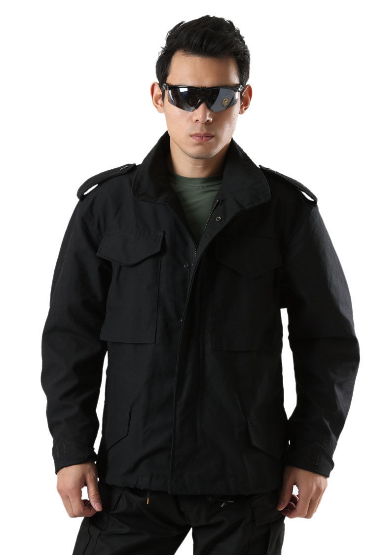 言楼m65风衣史泰龙韩版军迷外套战术户外中长款外套耐磨 绿色 xs