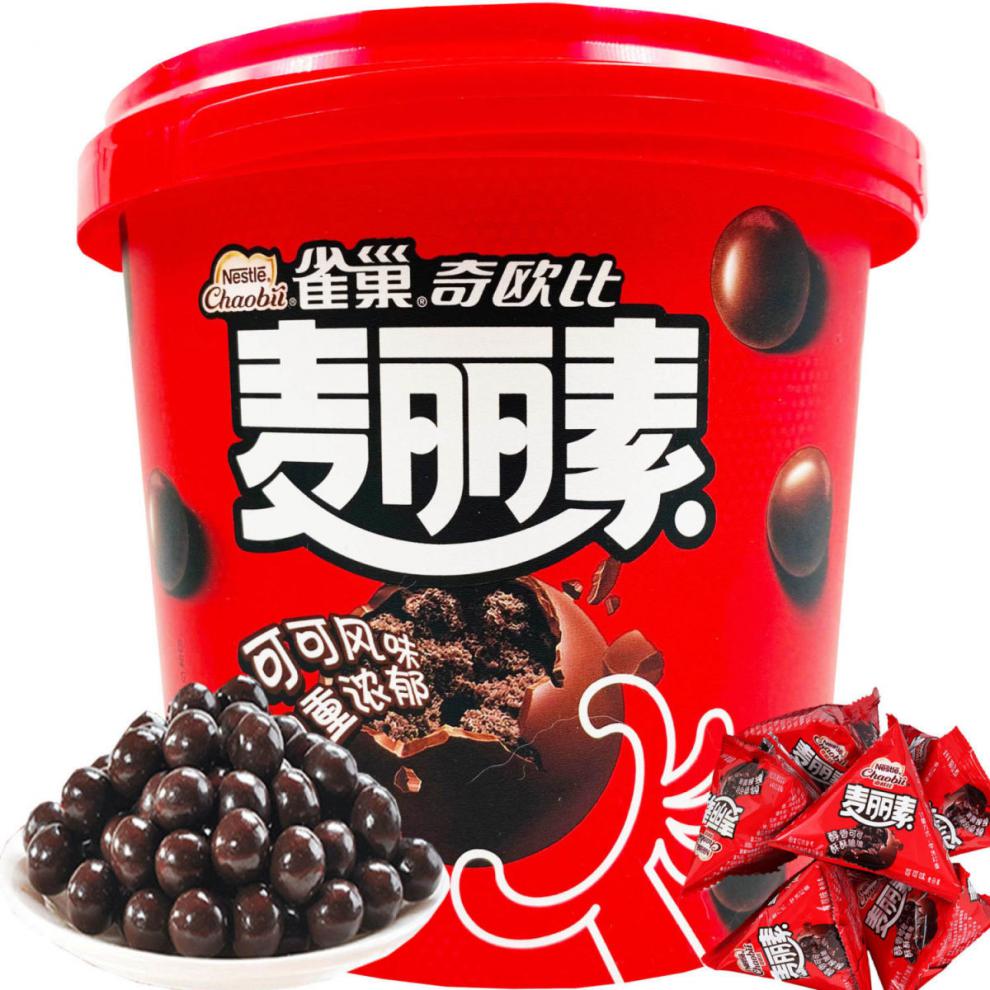 雀·巢麦丽素 128g/桶 奇欧比麦丽素可可味双重浓郁代可可脂巧克力