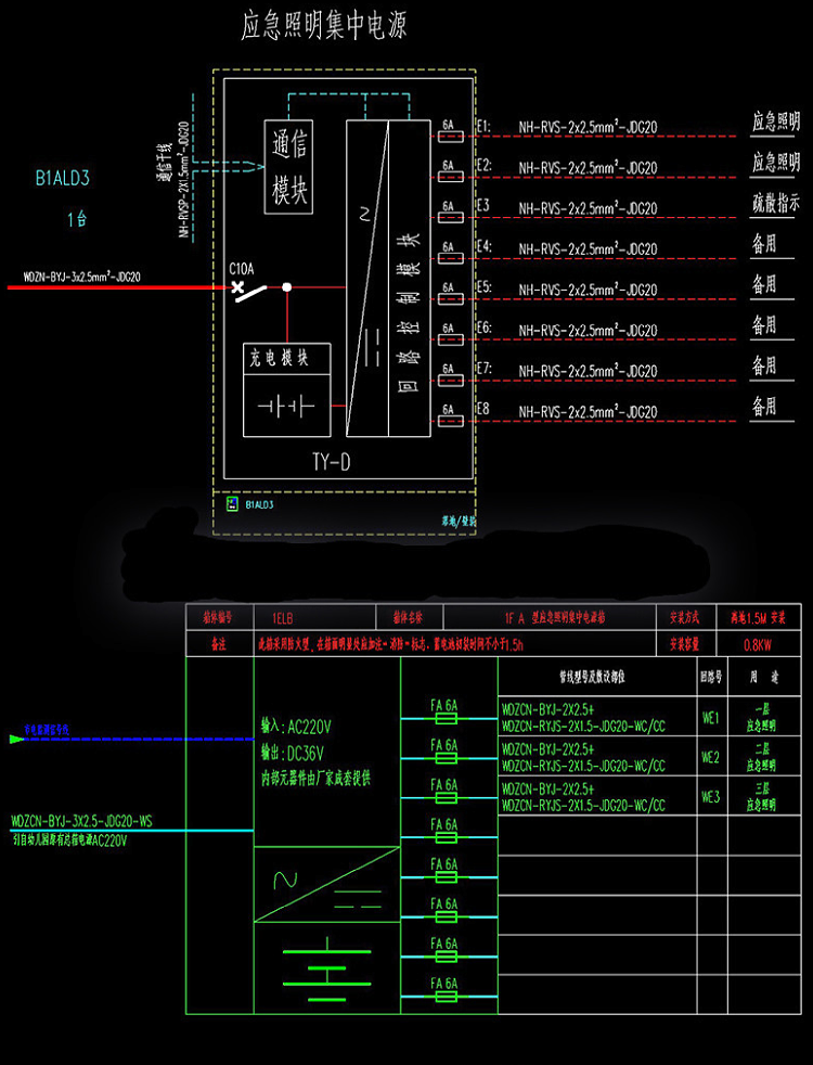 a型應急照明集中電源配電箱智能模塊控制器消防疏散燈具dc24v36v定製0