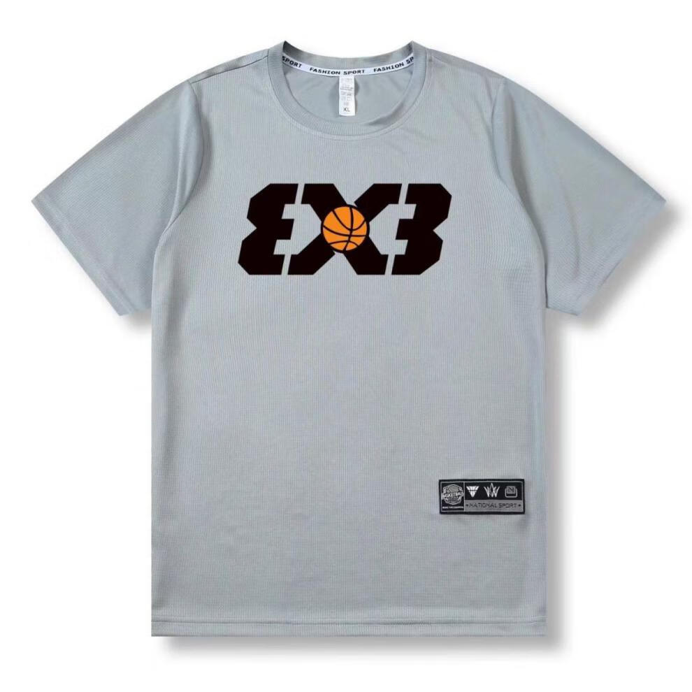 新款3x3美式篮球训练服短袖t恤速干吸湿排汗运动热身投篮服 200款