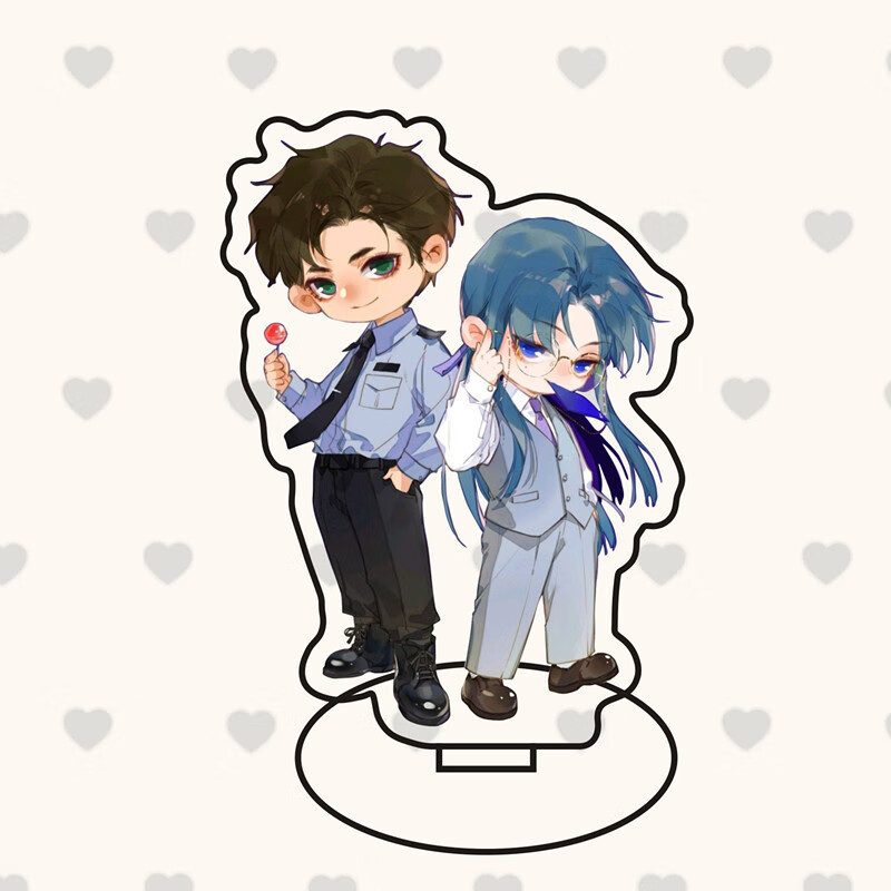 不健全关系腾瑞雨钱错漫画动漫应援cp系列桌面摆件双人q版钥匙扣15cm