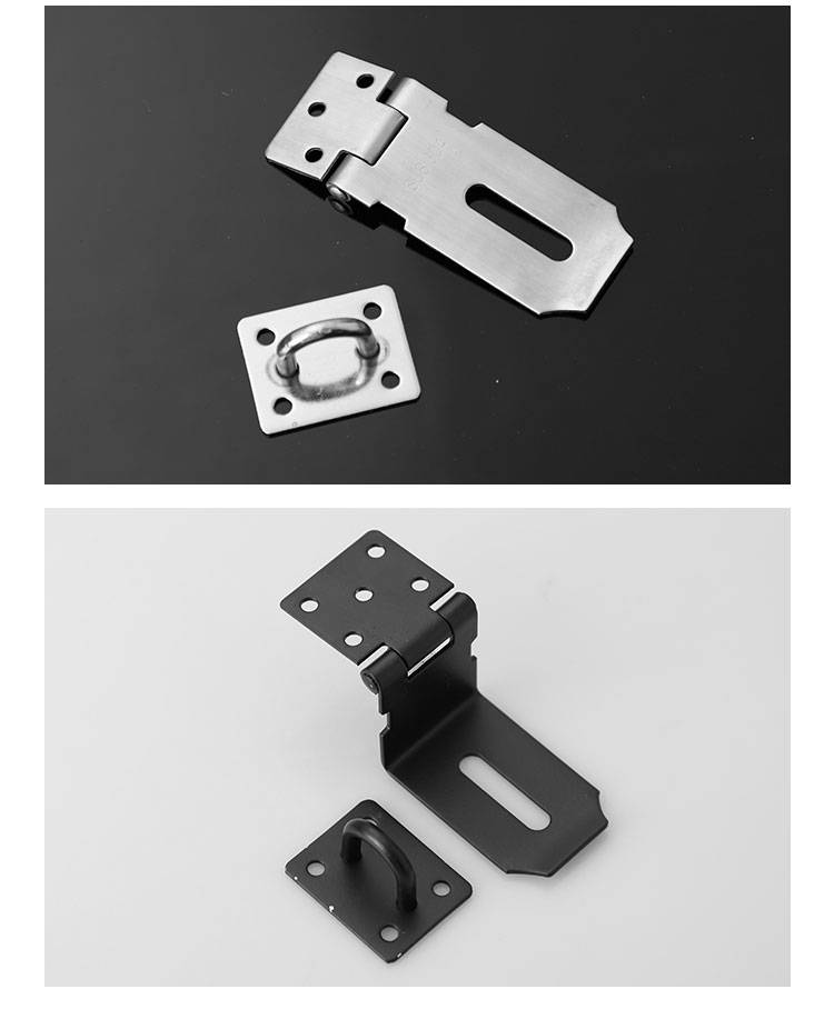 挂锁锁扣 不锈钢锁扣卡扣门栓固定老式门锁插销门鼻子柜门柜子合页