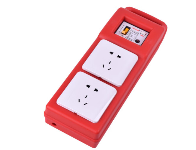 防摔手提式户外工地临时配电箱便携式移动小电源箱漏电保护插座型 军