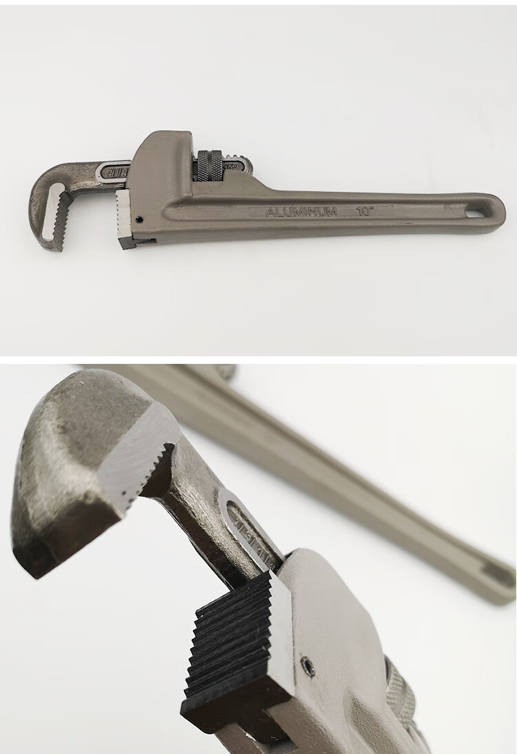 美式加重型管子钳660寸油田水管钳圆管钳水暖管子扳手工具6寸管子钳大