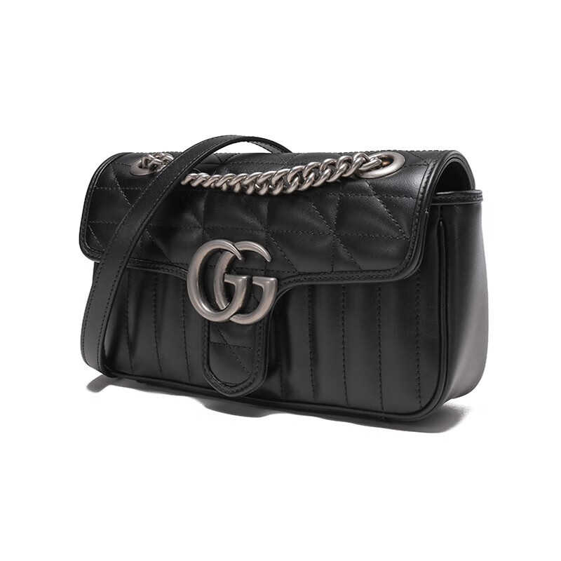 古驰(gucci) 女士gg marmont系列双g手提斜挎迷你款奢侈品女包446744