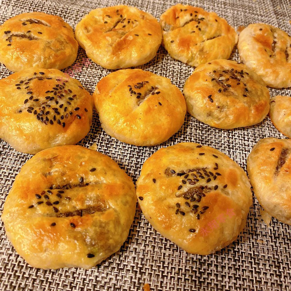 黄石猪油饼400g湖北特产香酥小吃传统手工糕点芝麻夹心馅饼 礼盒装800