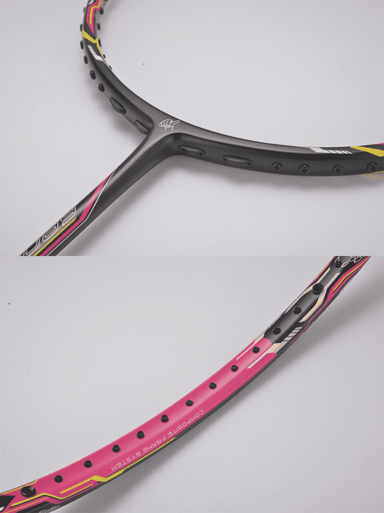 2022新款超牌羽毛球拍情侣拍学生用拍全碳素初级业余碳纤维家庭装黑粉