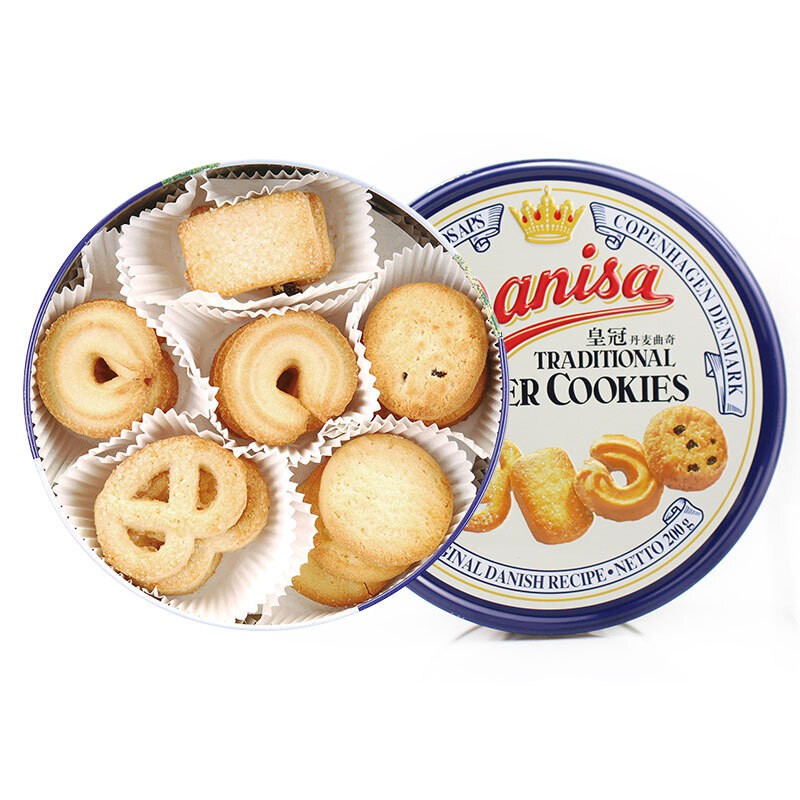 京选年货皇冠丹麦曲奇饼干368g盒装368g盒装