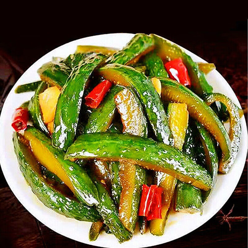 腌黄瓜农家手工自制酱黄瓜酱菜腌制酱瓜条下饭菜咸菜10袋香脆黄瓜每袋