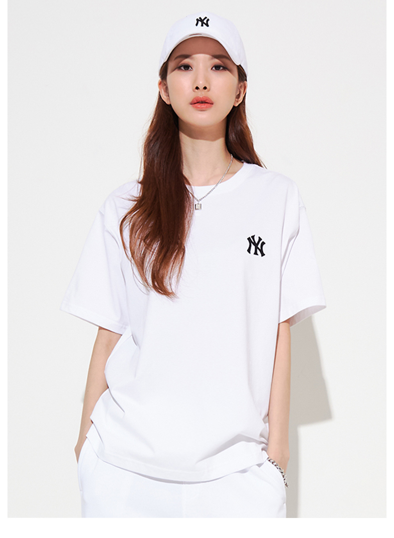 韩国mlb男女短袖2022夏季新款运动情侣透气宽松休闲t恤3ats330233ats