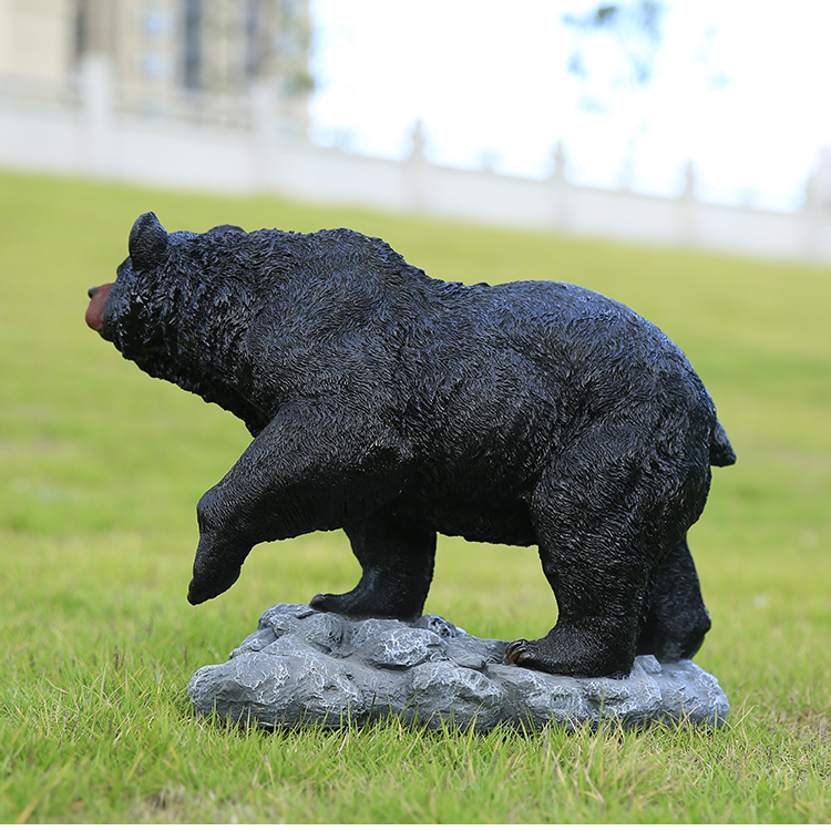 仿真动物黑熊摆件户外模型森林摆设装饰公园草坪景区园林景观雕塑大号