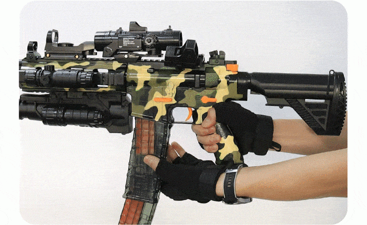m16a4可发射儿童软弹枪手自动一体男孩枪电动连发枪吃鸡模型双弹夹手