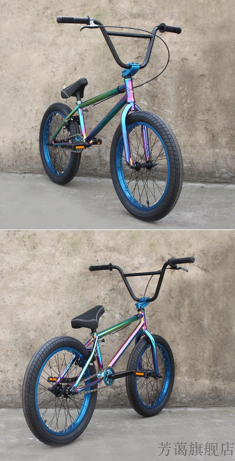 2022新款儿童特技自行车同款showke20寸crmo表演车bmx小轮街车特技