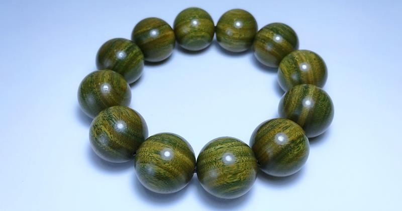 龙姑娘老料阿根廷绿檀香檀木佛珠手串男款沉水女手链木质纯手工念珠真