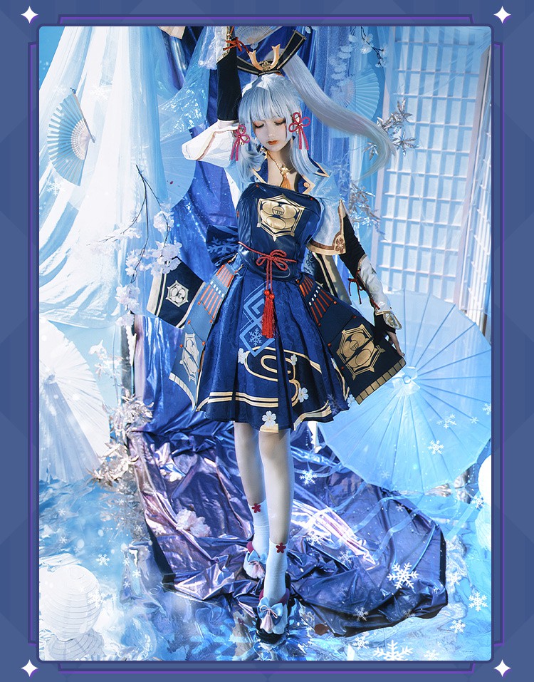 原神cos服和神里绫华稻妻城大小姐cospaly动漫游戏套装女 神里绫华c服