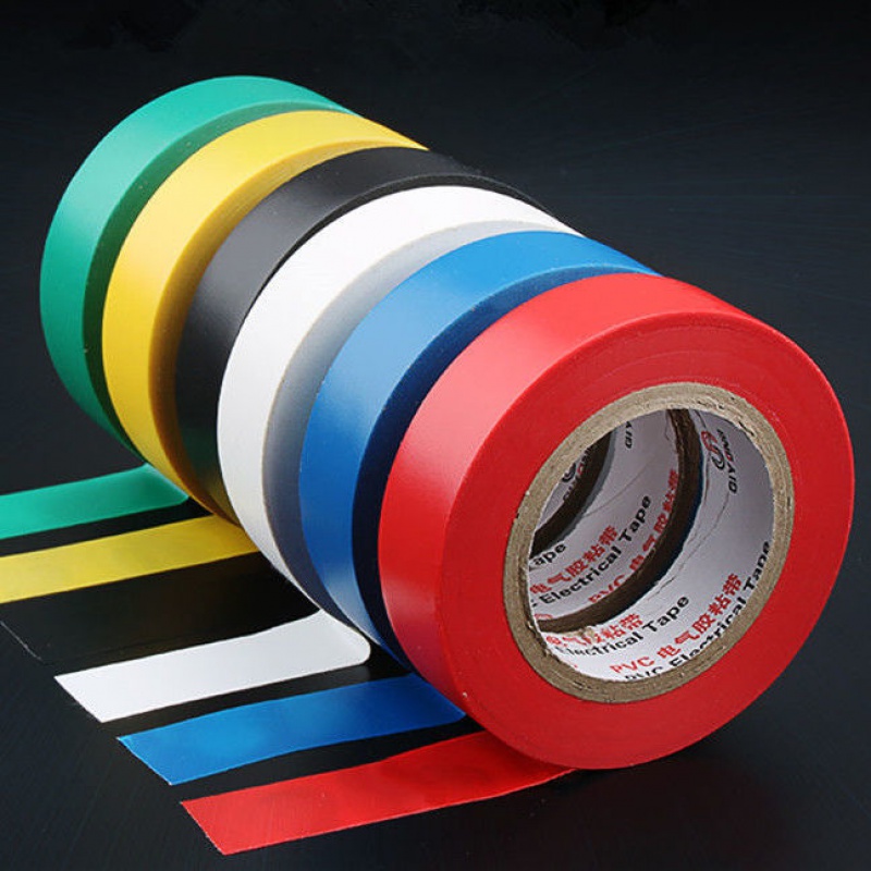 电工胶布 电工胶带超粘pvc防水绝缘阻燃彩色红胶布汽车线束电胶布
