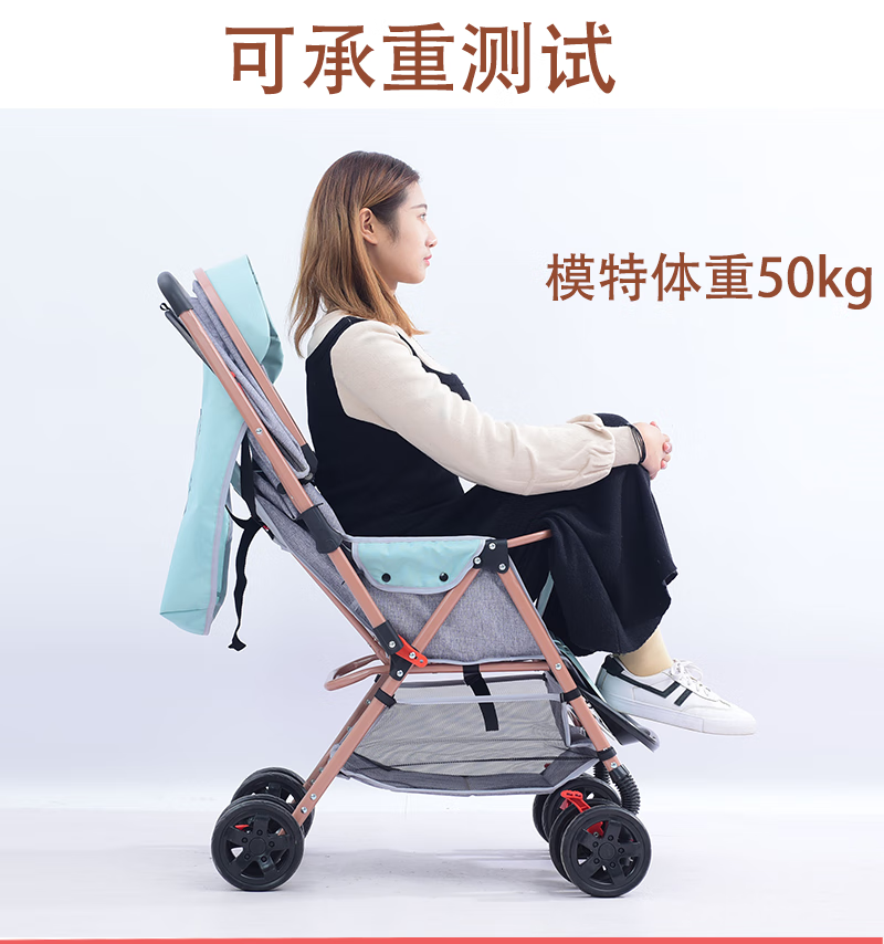 三胞胎婴儿车 双胞胎三胞胎婴儿推车可拆分可坐可躺可折叠可进电梯高