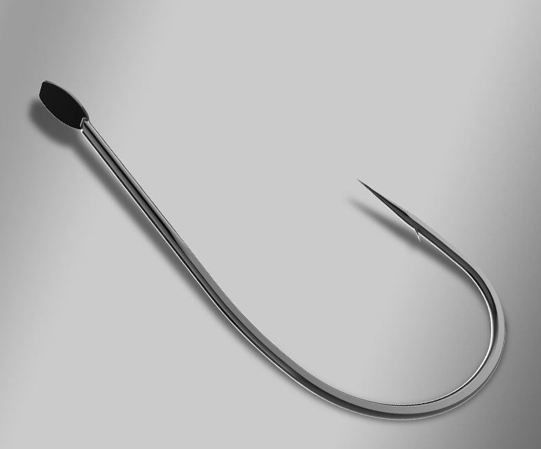 进口细条极细溪流鱼钩散装有刺日本野钓红虫蚯蚓鲫鱼